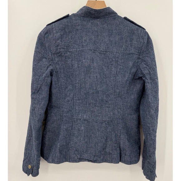 Banana Republic Linen Denim Blazer Jacket - Picture 3 of 10